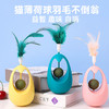 猫薄荷羽毛不倒翁玩具 摇摇乐逗猫棒 解闷神器 宠物用品批发 商品缩略图0