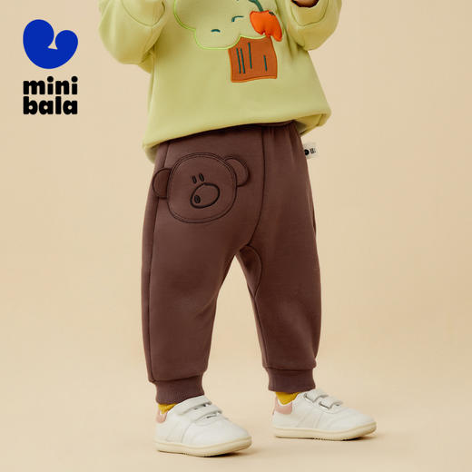 【远红外发热】迷你巴拉男童女童屁屁裤宝宝加绒保暖休闲长裤 商品图1