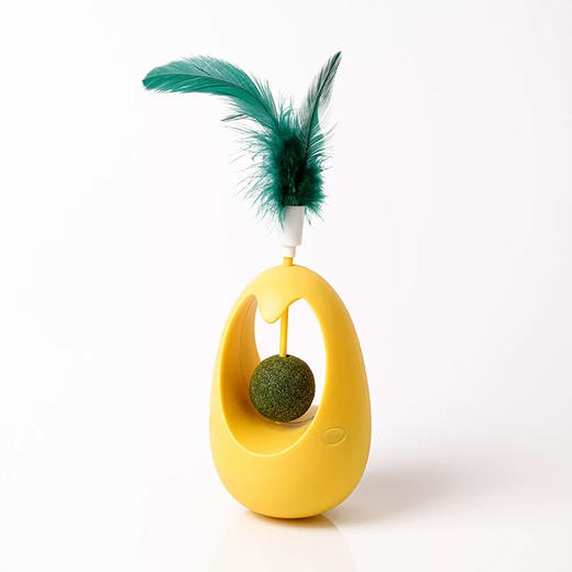 猫薄荷羽毛不倒翁玩具 摇摇乐逗猫棒 解闷神器 宠物用品批发 商品图5