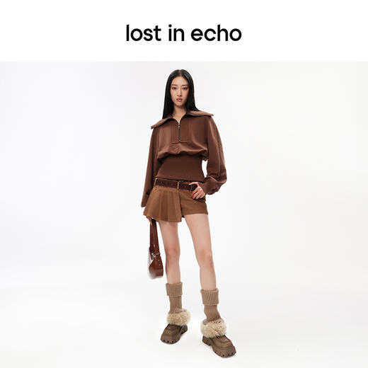 [福利价]虞书欣同款lost in echo毛绒厚底增高方头防寒保暖雪地靴短靴女 商品图1