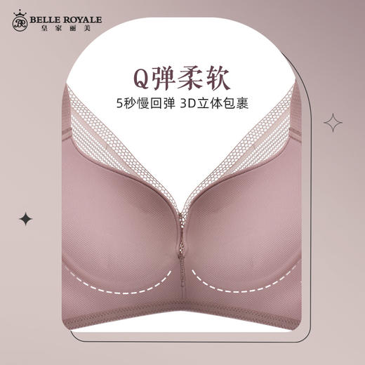 皇家丽美无钢圈聚拢收副乳小胸显大偏厚杯调整型文胸WWJ063-3 商品图2