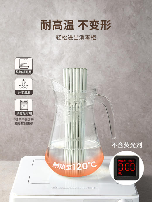 摩登主妇抗菌合金筷家用高档2024新款一人一筷防滑防霉耐高温筷子 商品图4