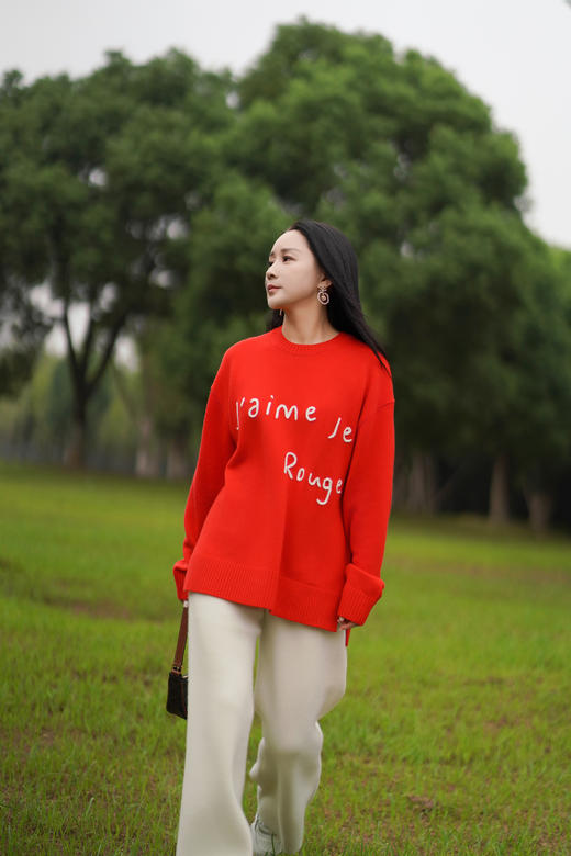 【新年鸿运】有兰 宽松圆领针织毛衣 LM3KT14 商品图6