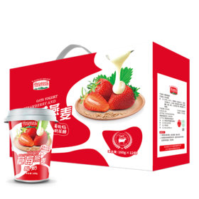 杞冠臻选 | 宁夏雪泉牧场直发 草莓燕麦酸奶 160g*12盒/箱 风味发酵乳 顺丰或圆通