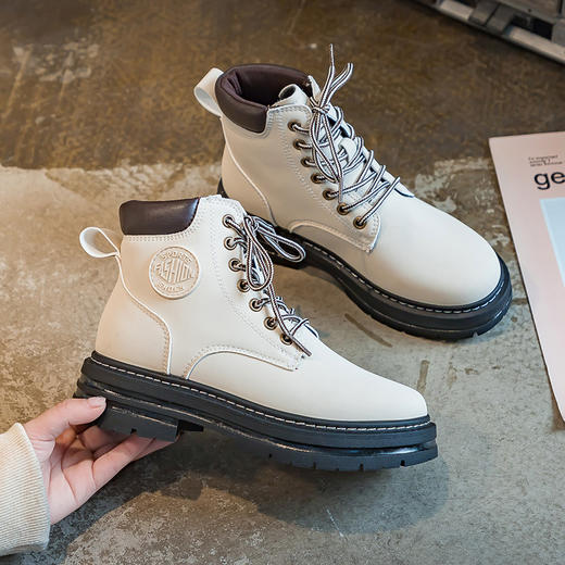 ins英伦风马丁靴情侣厚底大黄靴（3-1011） 商品图5