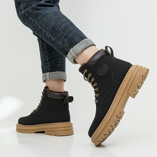 ins英伦风马丁靴情侣厚底大黄靴（3-1011） 商品图10