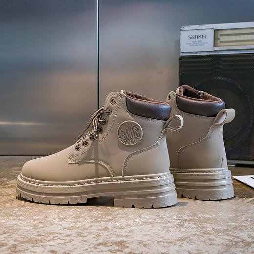 ins英伦风马丁靴情侣厚底大黄靴（3-1011） 商品图8