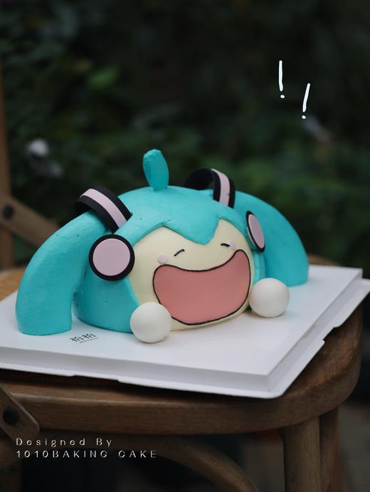 「Miku 初音未来」翻糖巧克力·100%动物奶油（附图6寸造型·提前5天预订） 商品图0