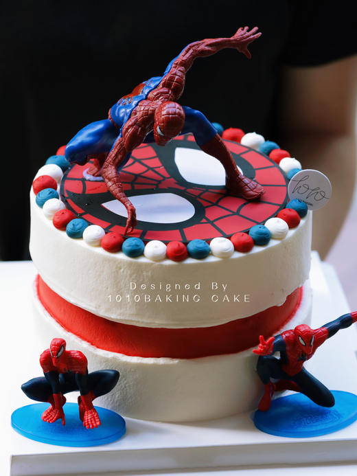 「蜘蛛侠·漫威」100%动物奶油（附图6寸加高·提前12小时预订） 商品图0