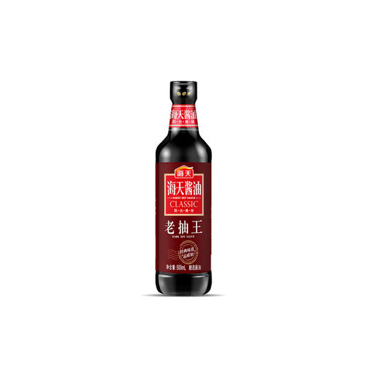海天酱油老抽王500ml/瓶炒菜红烧上色提鲜调味家用调料 商品图1
