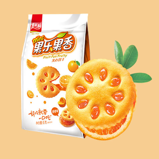 嘉士利果乐果香果酱夹心饼干香橙味85g/袋 商品图0