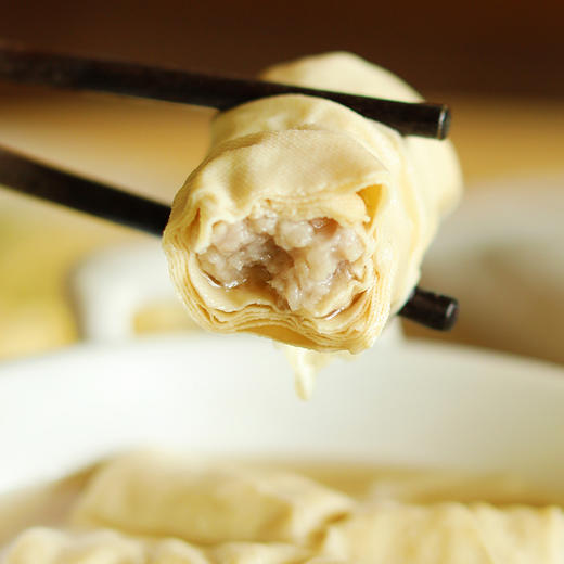 老宁波手工面结2袋 农家黑猪肉肉馅 软嫩细腻千张 劲道弹牙(dbxb) 商品图3