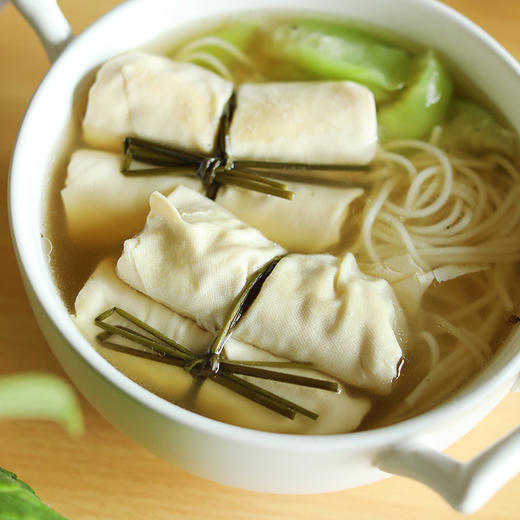 老宁波手工面结2袋 农家黑猪肉肉馅 软嫩细腻千张 劲道弹牙(dbxb) 商品图2