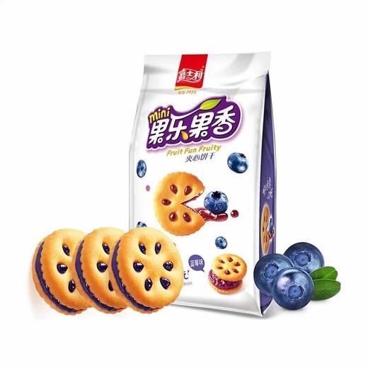 嘉士利果乐果香果酱夹心饼干蓝莓味85g/袋 商品图0