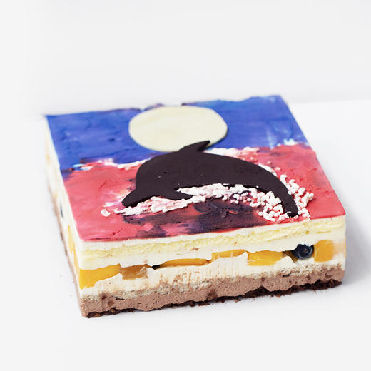 君爱公益“雀亦锵锵” X EVERNAKED「海豚戏水」芒桃椰椰蛋糕｜愿星星的孩子们不再孤独，整个宇宙都是他们的海洋！ 商品图2