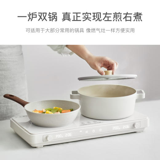 olayks欧莱克原创设计聚嗨盘IH多功能料理锅烤肉锅家用小型电烤盘 商品图3