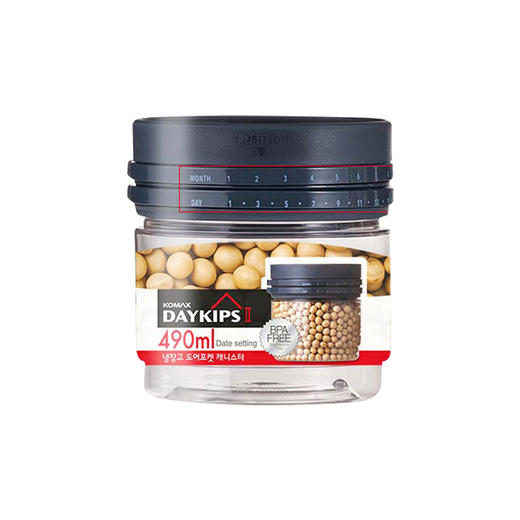 【清仓特惠3.5折，仅2套，无货退款】韩国进口 komax可买思 日期记录密封罐三件套 商品图1