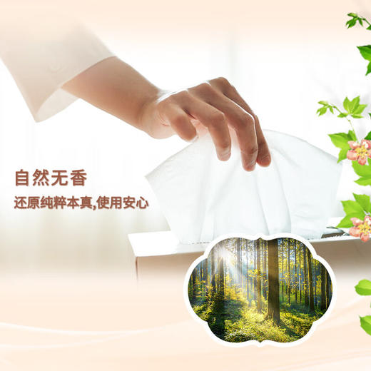 清风欧院纯品抽纸3层100抽24包整箱装BR82XSS 商品图1
