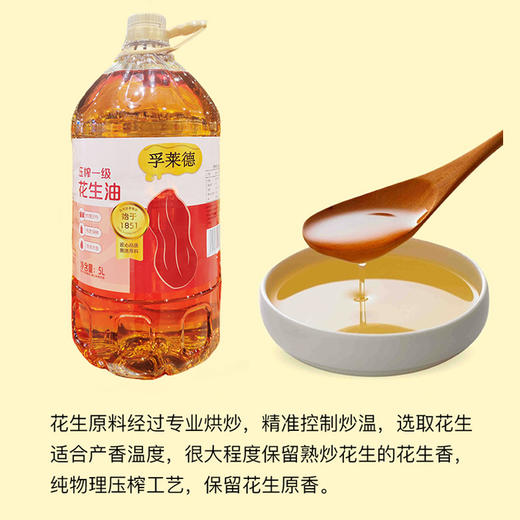 孚莱德压榨一级花生油5L 商品图1
