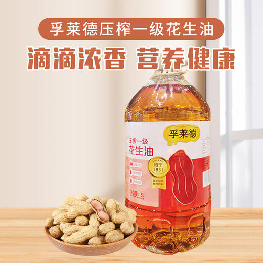 孚莱德压榨一级花生油5L 商品图0