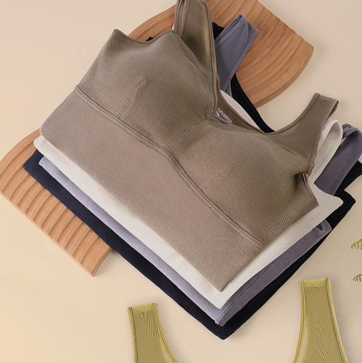 【孤品捡漏】【现货】【金猪甄选】新款蕾丝德绒自发热恒温蜂巢透气固定杯双面磨毛保暖背心H234050458 商品图3