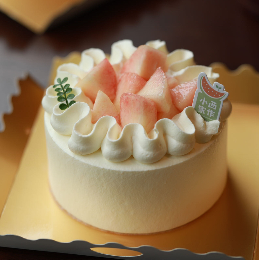 二人食桃你喜欢半磅蛋糕