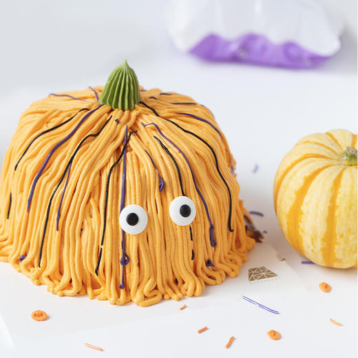 万圣节限定「哈啰喂」南瓜焦糖奶油蛋糕｜随机赠送万圣节发光戒指1枚，送完即止！ 商品图1