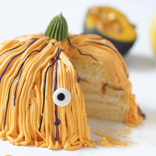 万圣节限定「哈啰喂」南瓜焦糖奶油蛋糕｜随机赠送万圣节发光戒指1枚，送完即止！ 商品图3