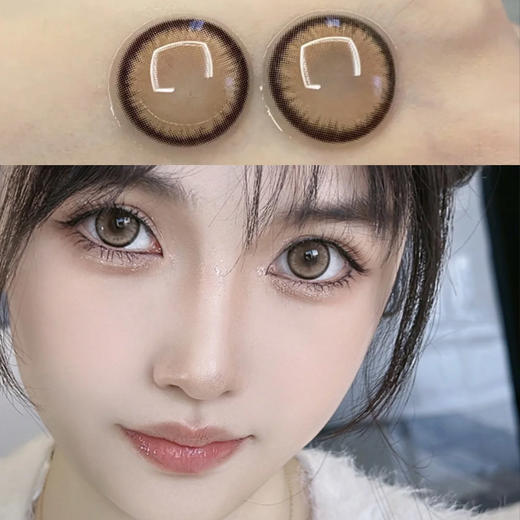 温柔清透漫画眼无异物感 半年抛美瞳一片装（1副拍2，YB15） 商品图2