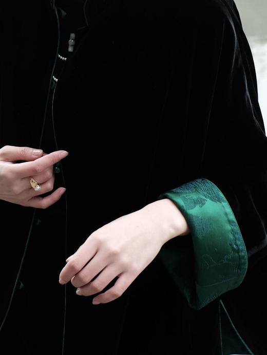 瑕疵|盛唐牡丹 |双面松鼠葡萄纹女外套/丝绒正反两穿 (不夹棉)[特价品] 商品图11