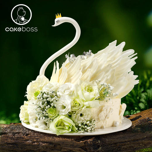 【38女神专享】鲜花天鹅奶油果酱夹心蛋糕  商品图4