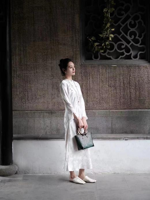 盛唐牡丹|真丝梅兰竹菊斜襟旗袍裙 商品图10