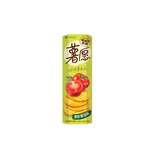 好丽友薯愿薯片碳烤土豆片清新番茄味104g/盒 商品图0