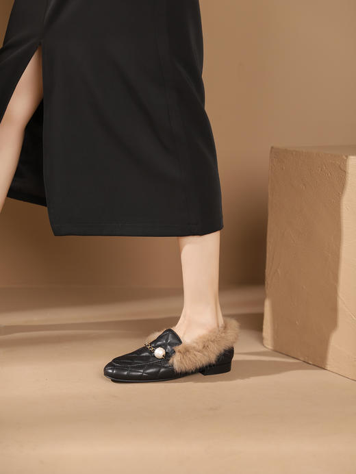 西村名物2023年冬季新款低跟舒适毛里短靴T23DM46051 商品图2