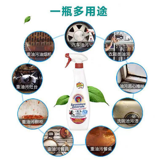 【镇店之宝】意大利国宝品牌大公鸡管家多能去污清洁剂（经典）正装600ml*1瓶+600ml*2瓶替换 商品图1