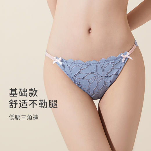 奶糖派叶漫配套内裤蕾丝性感透气亲肤不夹臀纯棉里裆低腰三角裤女 商品图6