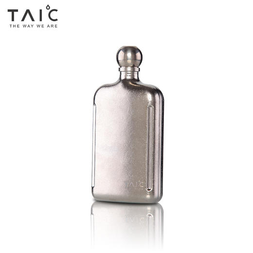 TAIC太可纯钛小酒壶随身迷你外带户外高档家用白酒壶便携式226ml 商品图0