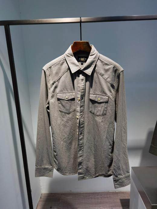 请仓库不退换 RRL拉夫劳伦出口订单纯棉的工装风衬衣..可外穿也可内搭.. 商品图1