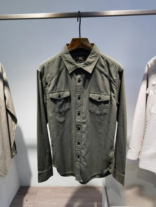 请仓库不退换 RRL拉夫劳伦出口订单纯棉的工装风衬衣..可外穿也可内搭.. 商品图2