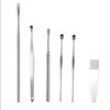 「9.9元包邮！6件套」挖耳勺6件套不锈钢掏耳勺采耳工具套装居家日用螺旋弹簧耳朵清洁便携 商品缩略图1