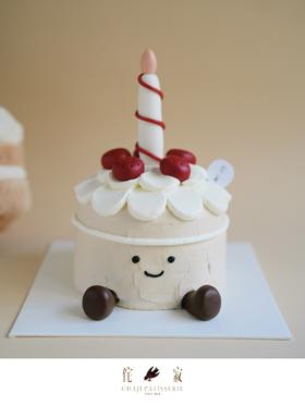 Jelly Cat生日蛋糕（外面颜色白奶调色）