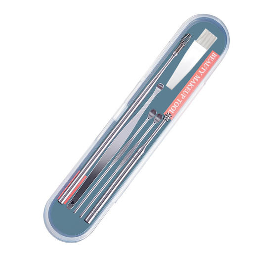 「9.9元包邮！6件套」挖耳勺6件套不锈钢掏耳勺采耳工具套装居家日用螺旋弹簧耳朵清洁便携 商品图4