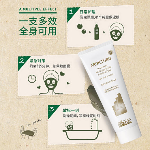 雅琪朵：绿泥面膜  水洗面膜 补水 去黑头粉刺深层清洁 商品图5