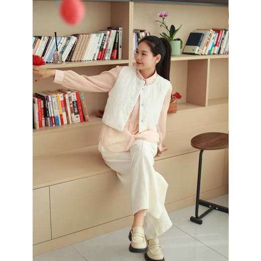 【抖音专属】阔腿裤（23809430-凝脂A468） 商品图1