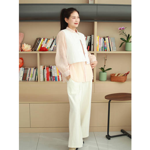 【抖音专属】阔腿裤（23809430-凝脂A468） 商品图2