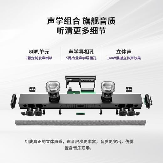 美国 VIMISS 家庭娱乐中心 高清影院卡拉OK回音璧 无线低音炮双无线麦克风套装 商品图4