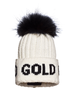 Goldbergh - Hodd Beanie Real Pom - White - 女装 - 帽子 - 白色 商品缩略图0