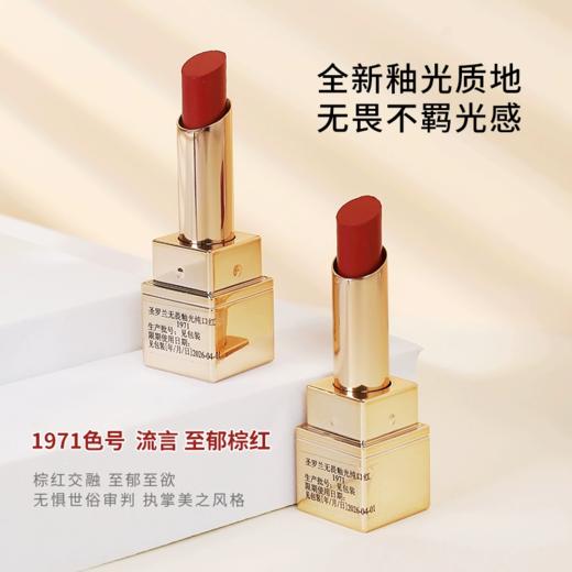 【小样】圣罗兰无畏釉光口红1971小样0.8g/102258 流言至郁棕红 显白百搭不挑皮 商品图1