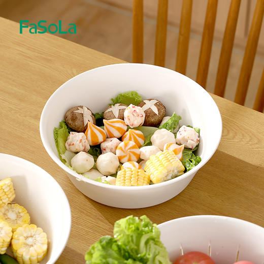 FaSoLa双层洗菜盆沥水篮厨房洗水果盘客厅家用多功能洗菜盆菜篮 商品图3
