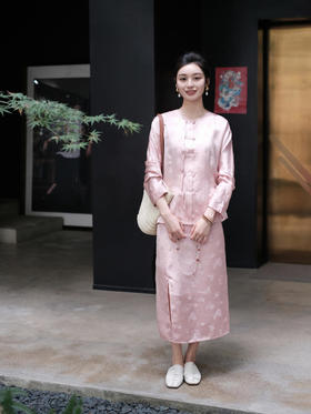 瑕疵|盛唐牡丹 |真丝提花蝶恋花半裙  [特价品](售完不补-不退不换)